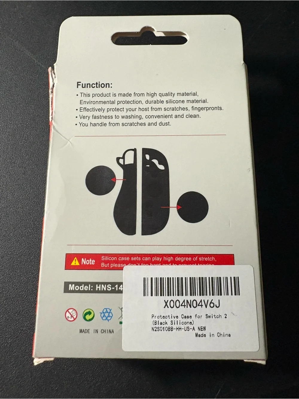 Silicone Protective Joy-Con Covers NS2 - Black